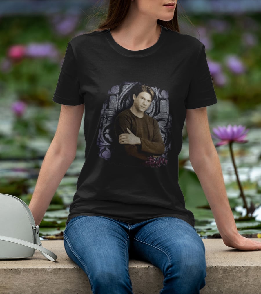 Riley Finn Marc Blucas Buffy Gothic Arch Arms Crossed T-Shirt