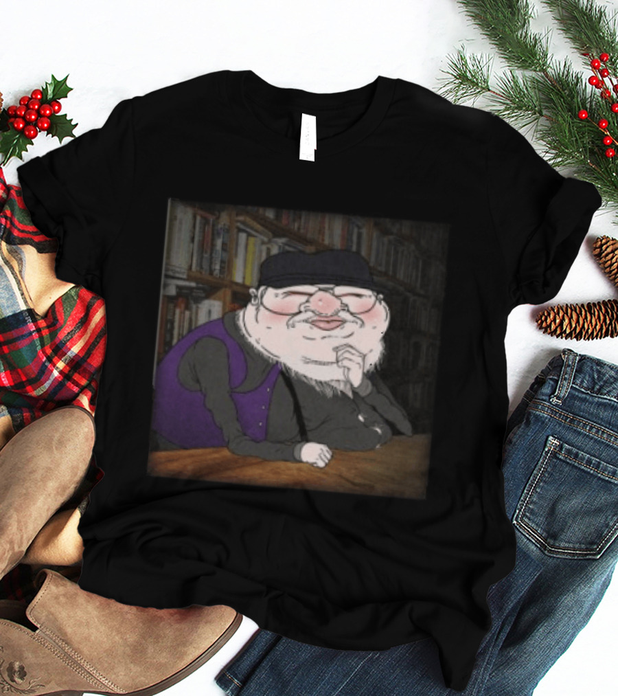 Meatcanyon Store Procrastination Black Cartoon Character Illustration Library T-Shirt