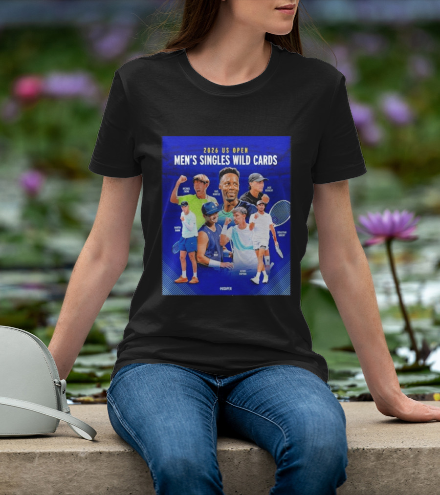 2026 US Open Men's Singles Wild Cards Michael Zheng Gael Monfils Jack Sock Martin Damm Alex Michelsen Ben Shelton Alexei Popyrin Dominic Stricker T-Shirt