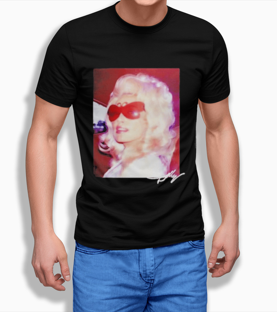 Dolly Parton Iconic Vintage Style With Red Sunglasses T-Shirt