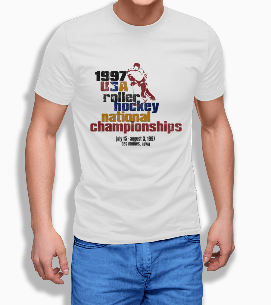 1997 USA Roller Hockey National Championships July 15 August 3 Des Moines Iowa T-Shirt