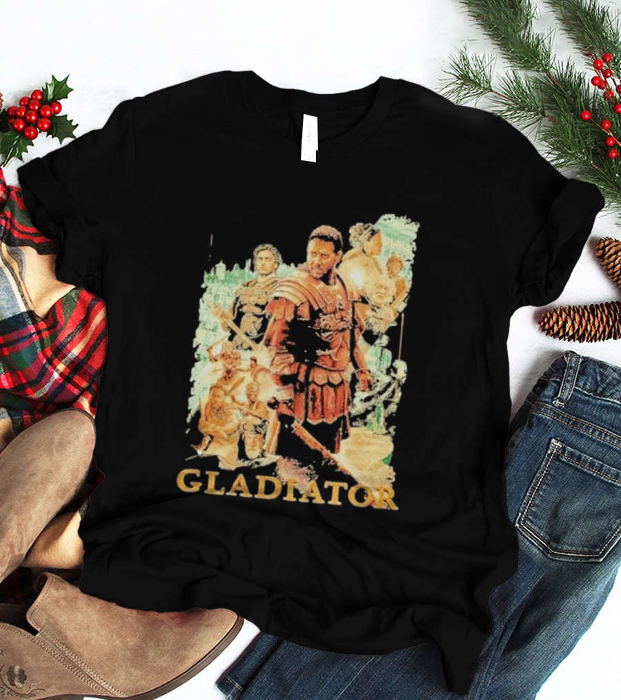 Gladiator Maximus Collage Russell Crowe Roman Warrior Epic T-Shirt