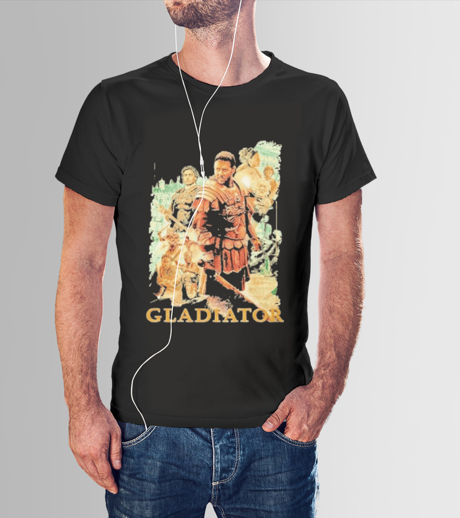 Gladiator Maximus Collage Russell Crowe Roman Warrior Epic T-Shirt