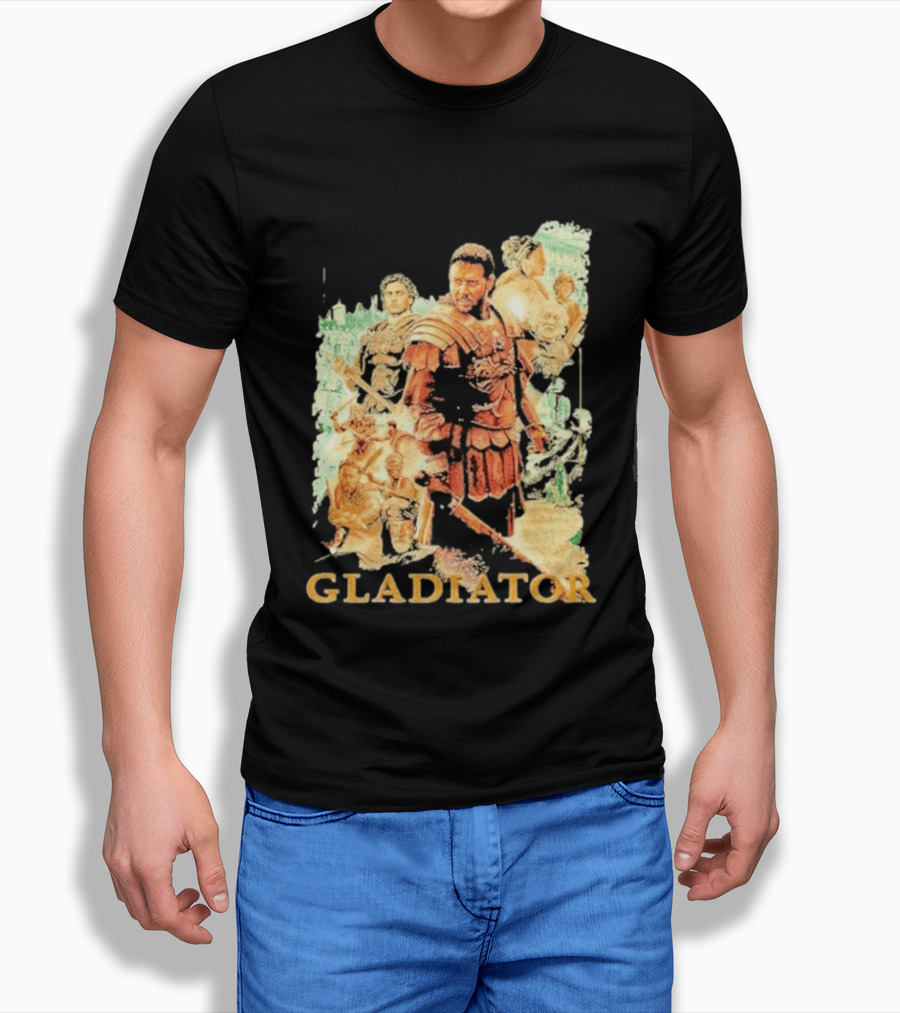 Gladiator Maximus Collage Russell Crowe Roman Warrior Epic T-Shirt