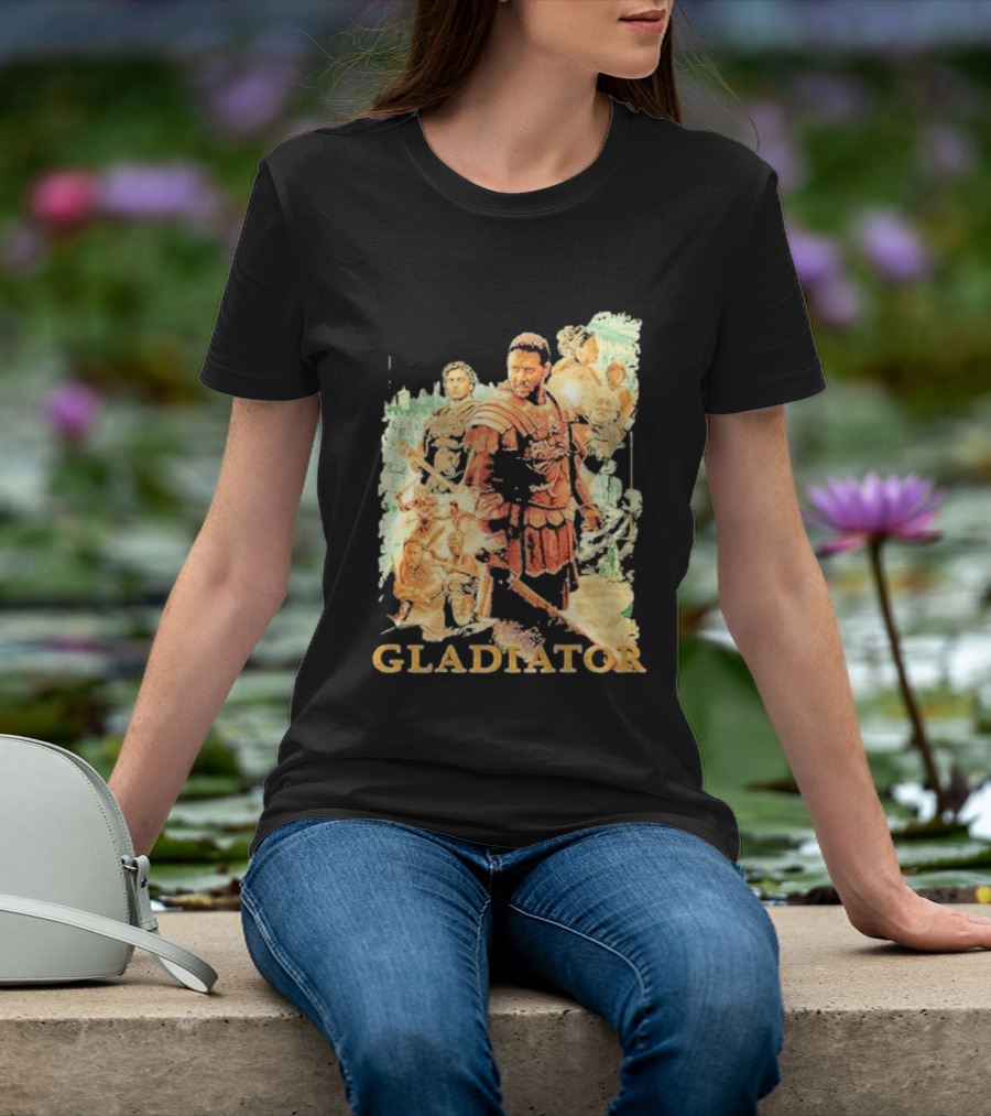 Gladiator Maximus Collage Russell Crowe Roman Warrior Epic T-Shirt