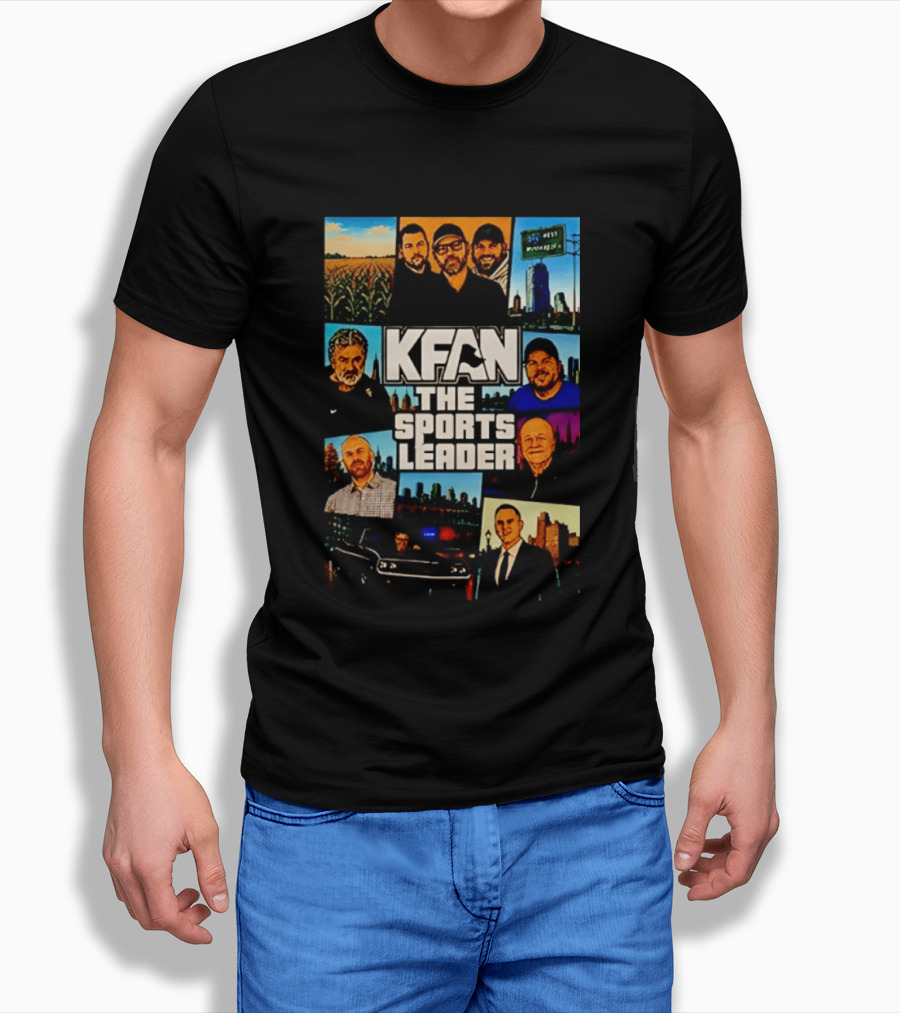KFAN The Sports Leader Radio Personalities Illustrated T-Shirt