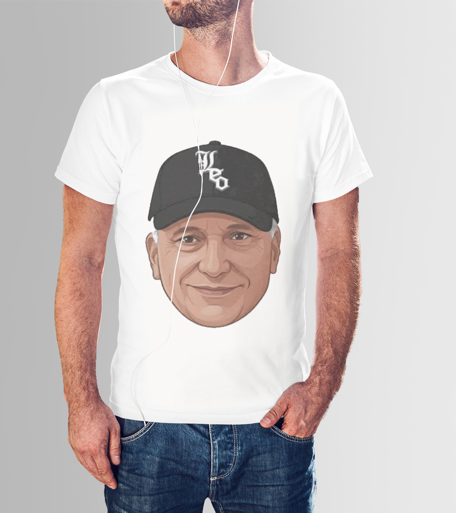 Pope Leo Face Cap Chicago White Sox T-Shirt