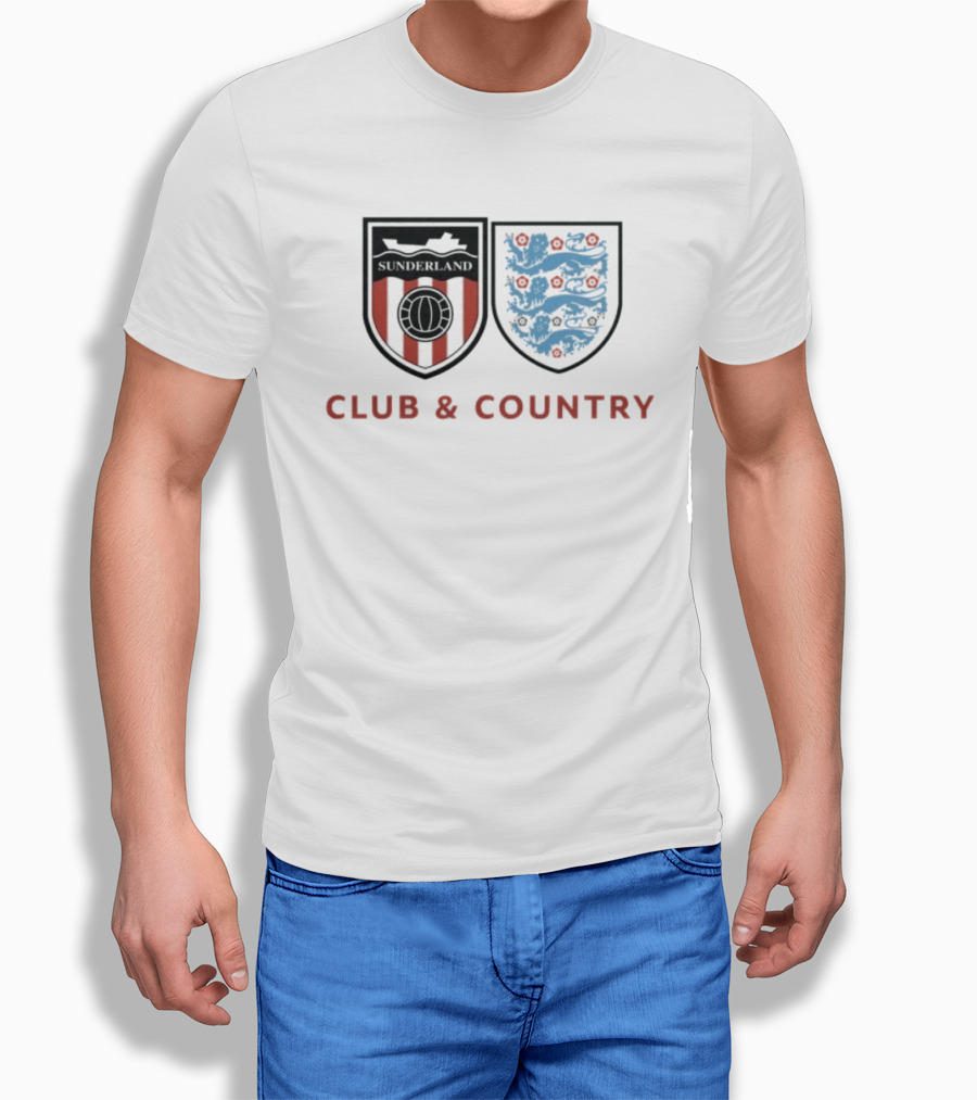 Sunderland Club & Country England Football Crest T-Shirt