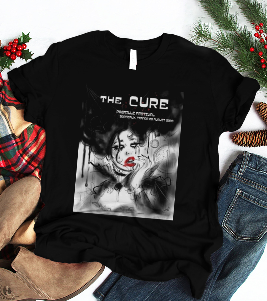 The Cure Pagaille Festival Bordeaux France 28 August 2026 Event T-Shirt