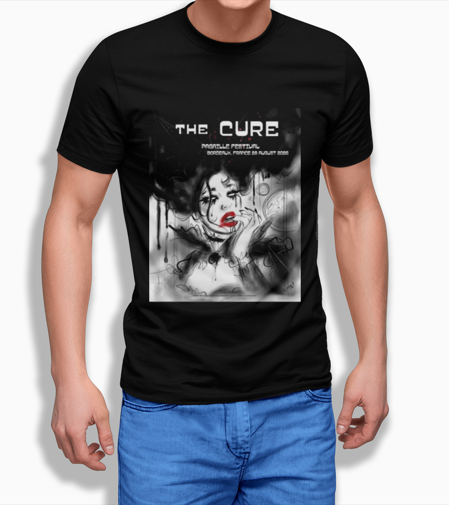 The Cure Pagaille Festival Bordeaux France 28 August 2026 Event T-Shirt