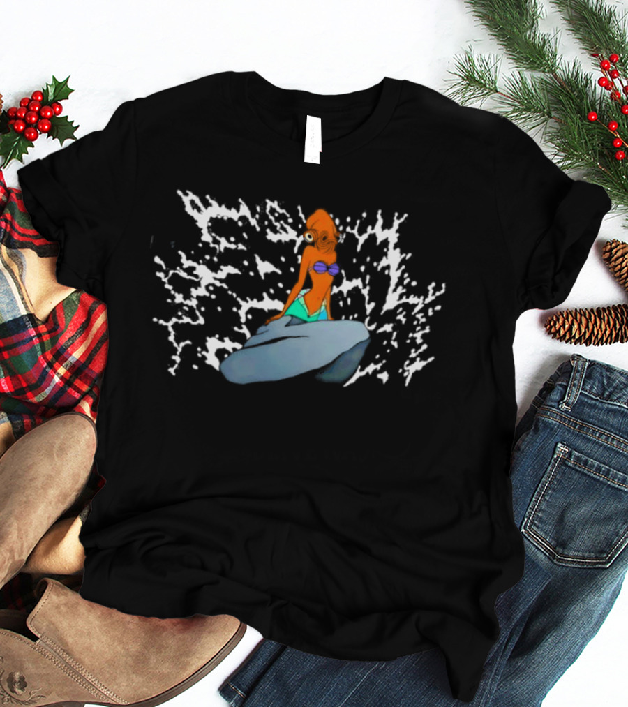 Admiral Ackbar Mermaid Star Wars Mashup T-Shirt