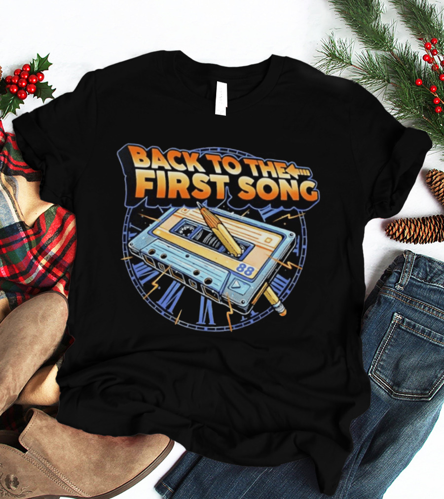 Back To The First Song 88 Cassette Tape Retro Rewind Nostalgia T-Shirt