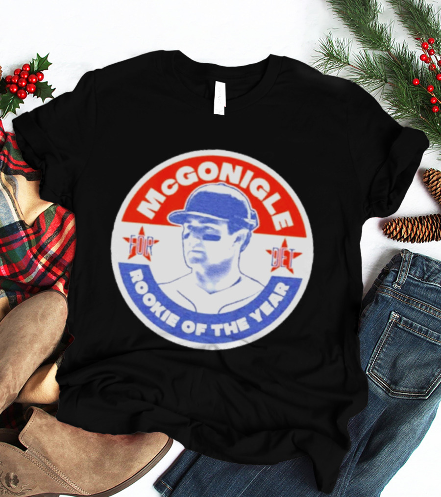 Kevin McGonigle Rookie Of The Year Detroit Baseball Stars T-Shirt