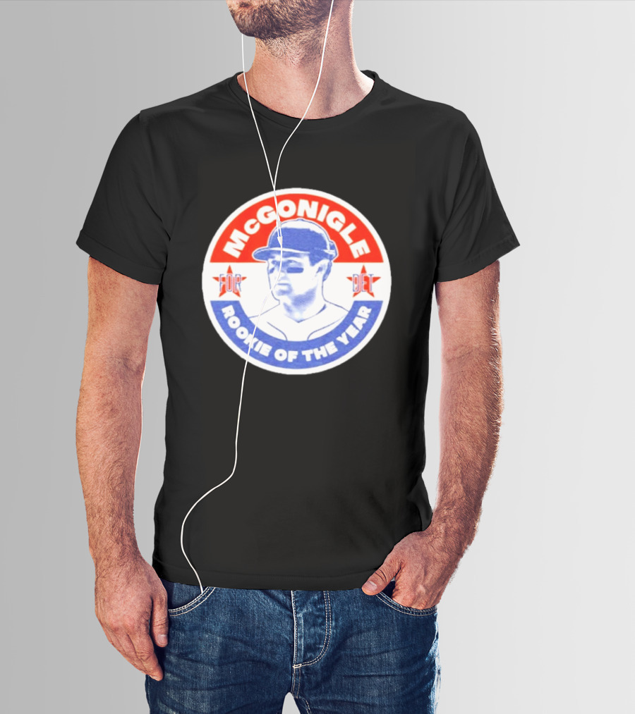 Kevin McGonigle Rookie Of The Year Detroit Baseball Stars T-Shirt
