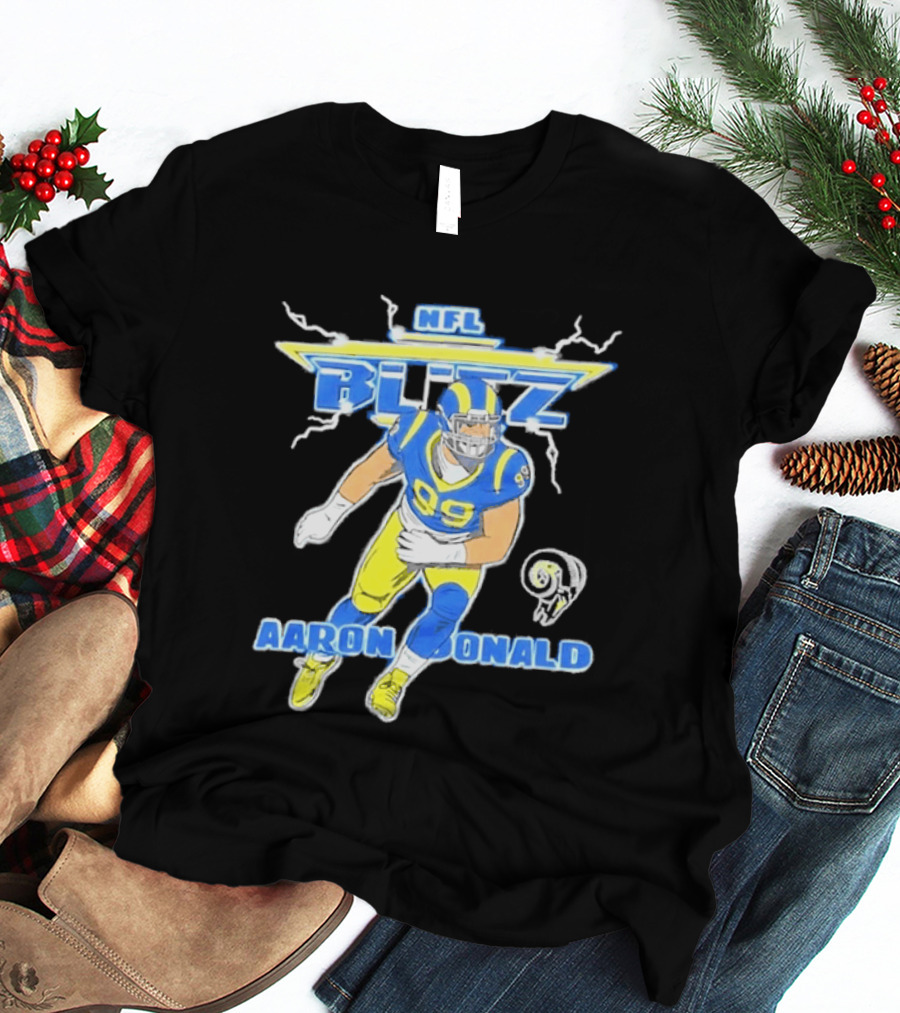 NFL Blitz Aaron Donald Los Angeles Rams 99 T-Shirt