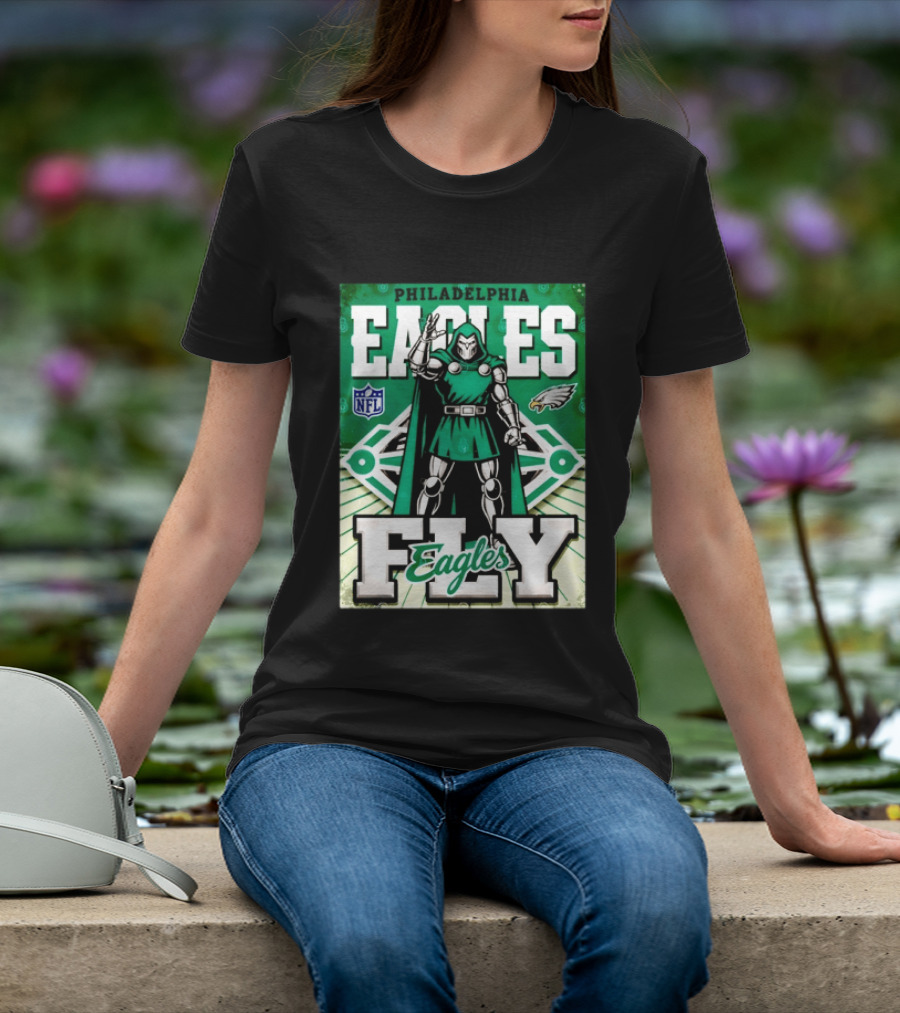 Philadelphia Eagles Doctor Doom NFL Fly Eagles T-Shirt