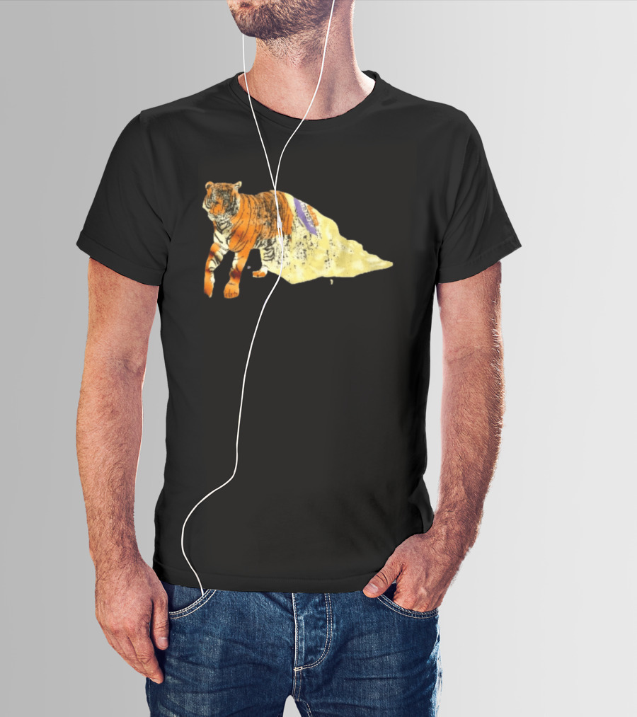 FedEx Tiger Wrapped In Distressed Envelope Packaging Vintage Aesthetic T-Shirt