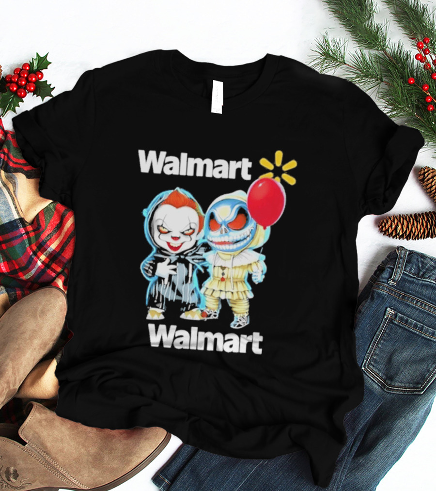 Walmart Pennywise Jack Skellington Halloween 2026 Red Balloon T-Shirt
