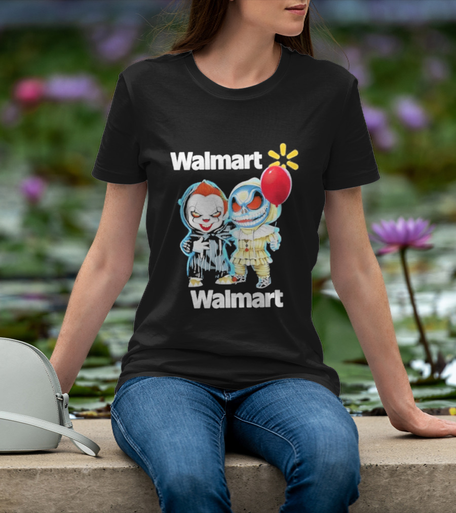 Walmart Pennywise Jack Skellington Halloween 2026 Red Balloon T-Shirt