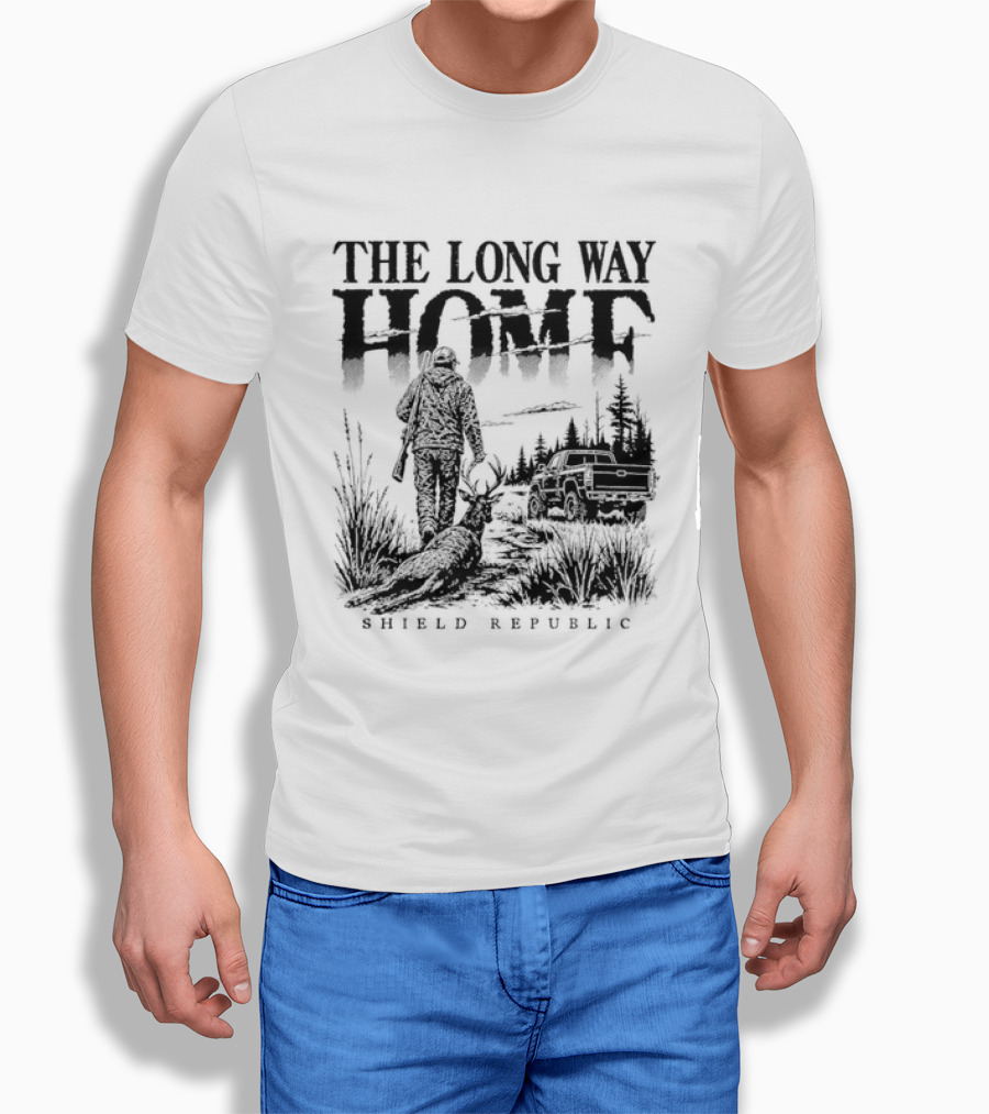 The Long Way Home Hunting Shield Republic T-Shirt