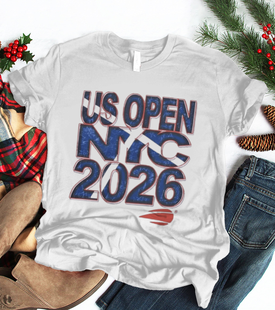 US Open NYC 2026 Tennis New York City Distressed T-Shirt