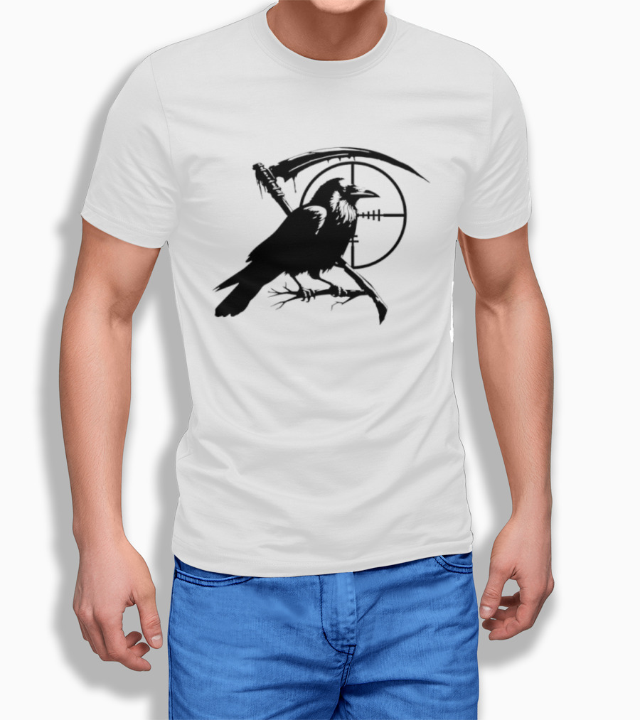 Grim Reaper Raven Sniper Scope Target T-Shirt