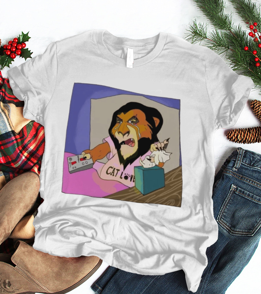 Scar From The Lion King Cat Love Scar Tissue Humor Meme T-Shirt
