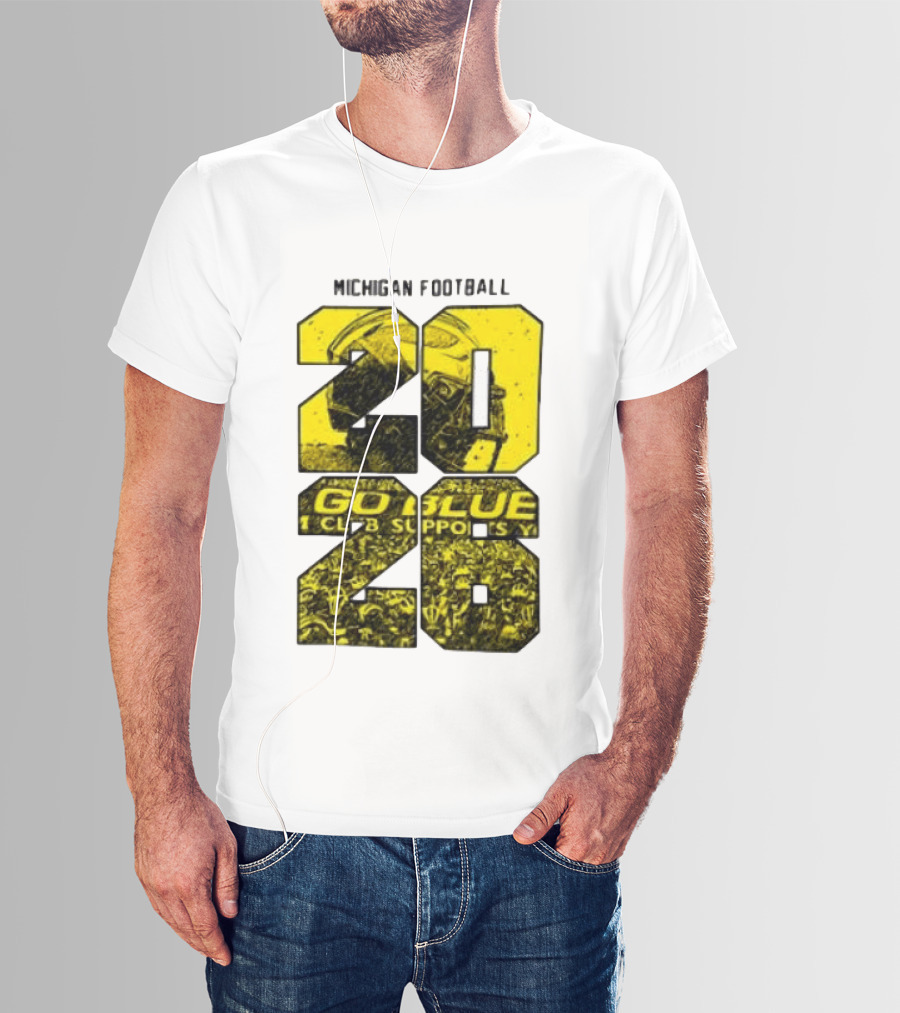 Michigan Football 2026 Go Blue Support T-Shirt