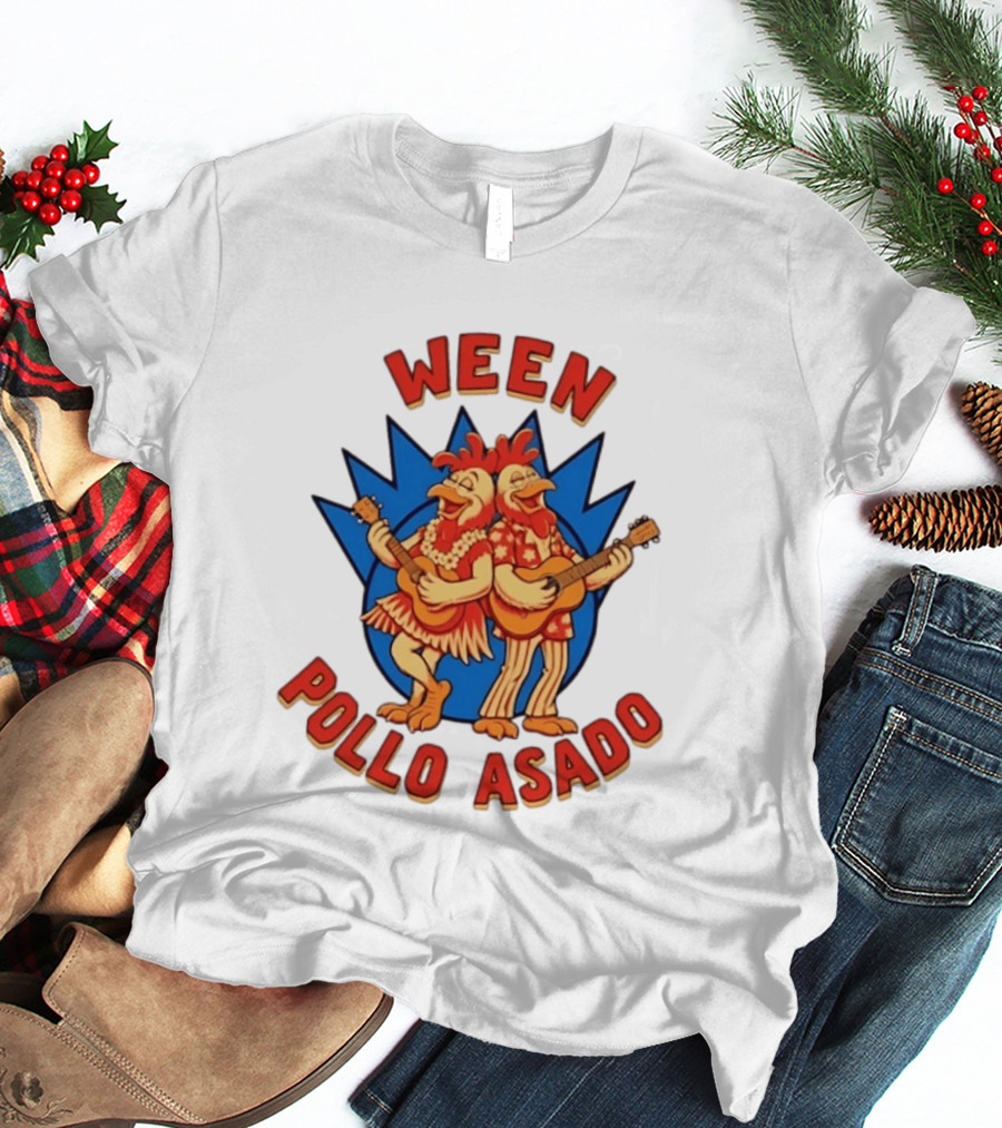 Ween Pollo Asado Chicken Band Alternative Rock Duo Guitars T-Shirt