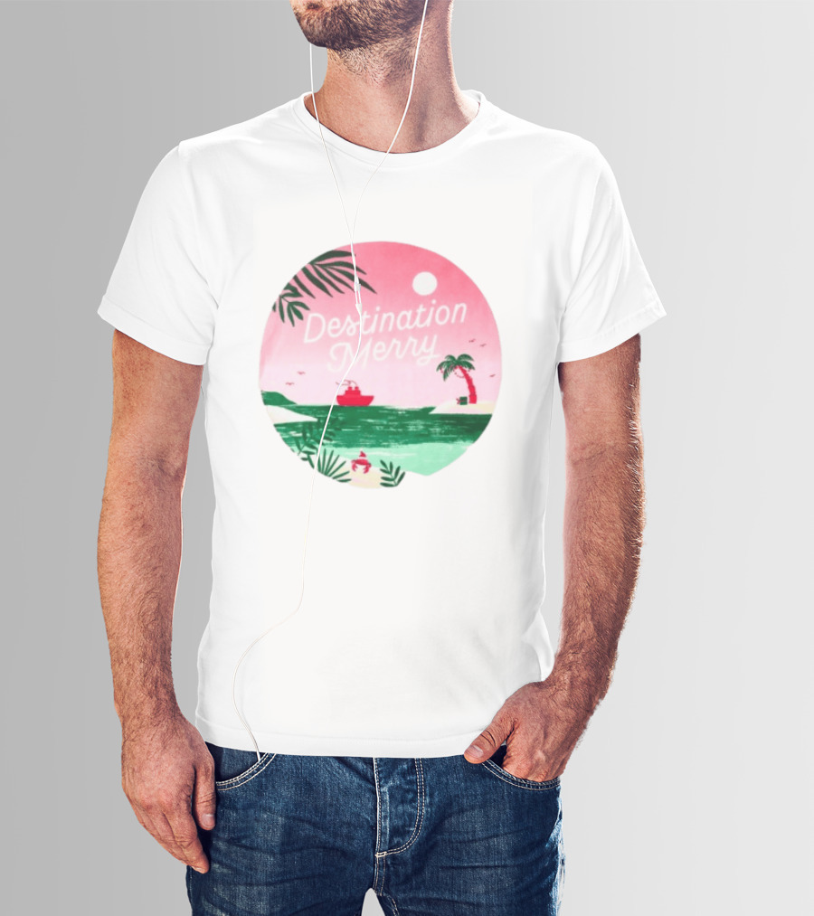 Hallmark Christmas Cruise 2026 Destination Merry White Tropical Getaway T-Shirt