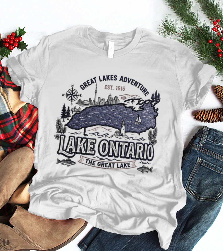 Great Lakes Adventure Lake Ontario Est 1815 The Great Lake T-Shirt