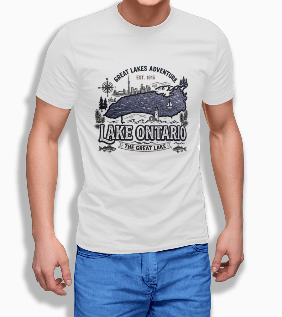 Great Lakes Adventure Lake Ontario Est 1815 The Great Lake T-Shirt