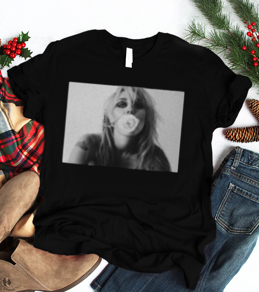 Miley Store Bass Persuades Black Bubblegum Pop T-Shirt