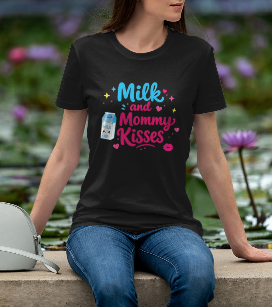 Milk And Mommy Kisses Baby Nursing Motherhood Comfort T-Shirt