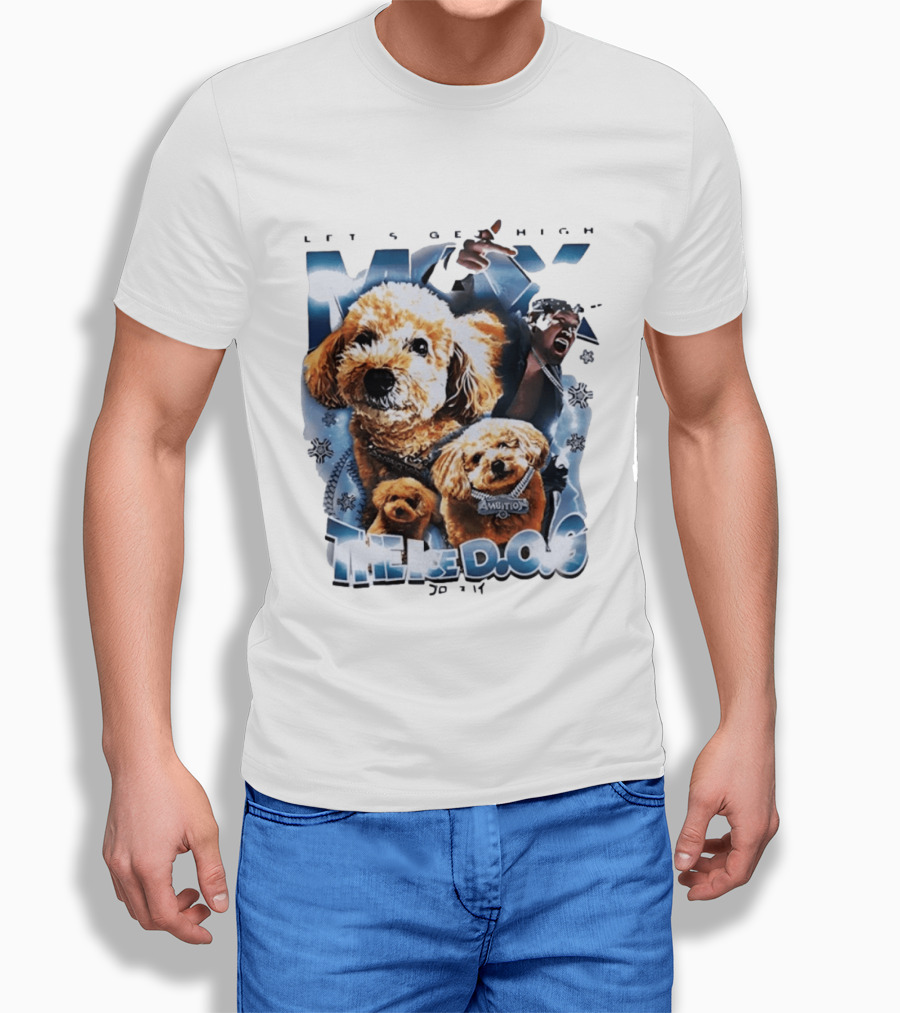 Max The Ice DOG Let's Get High NJPW Pro Wrestling Ambition T-Shirt