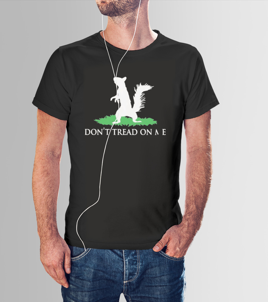 Don't Tread On Me Squirrel Gadsden Flag Missing Letter Puzzle T-Shirt