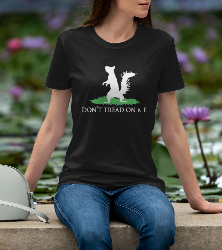 Don't Tread On Me Squirrel Gadsden Flag Missing Letter Puzzle T-Shirt