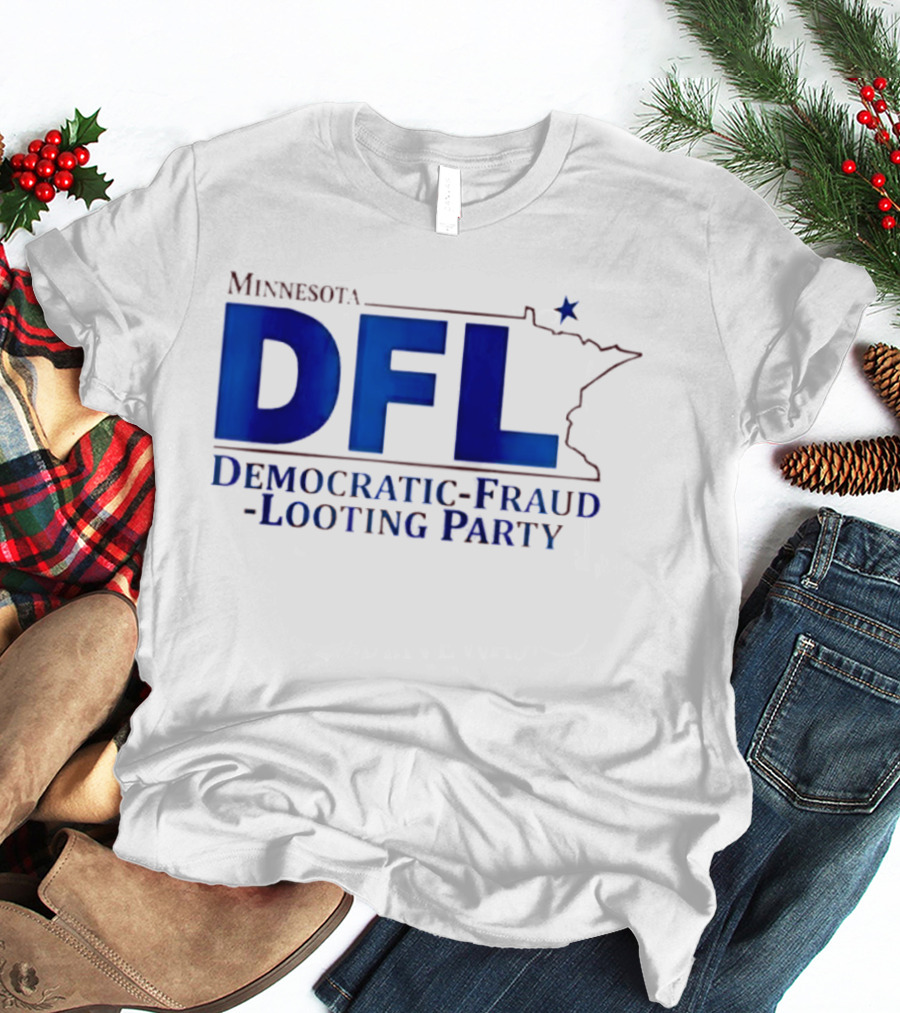 Minnesota DFL Democratic Fraud Looting Party Map Star T-Shirt