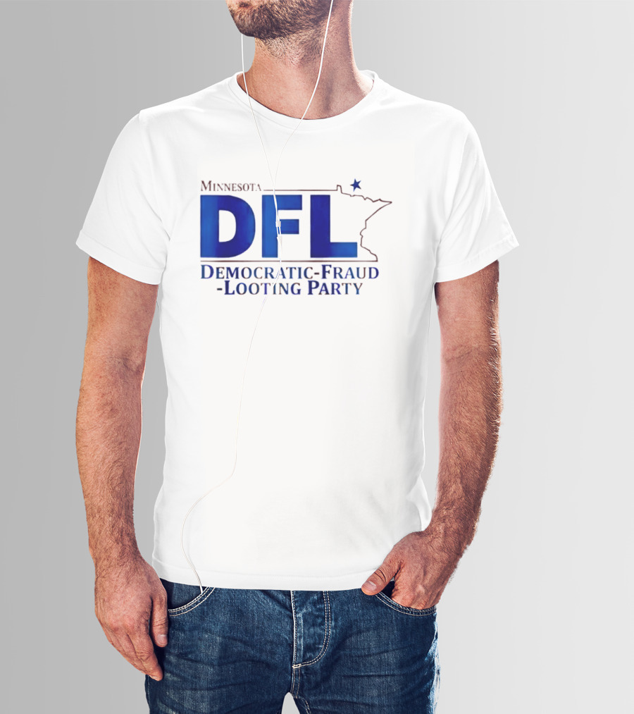 Minnesota DFL Democratic Fraud Looting Party Map Star T-Shirt