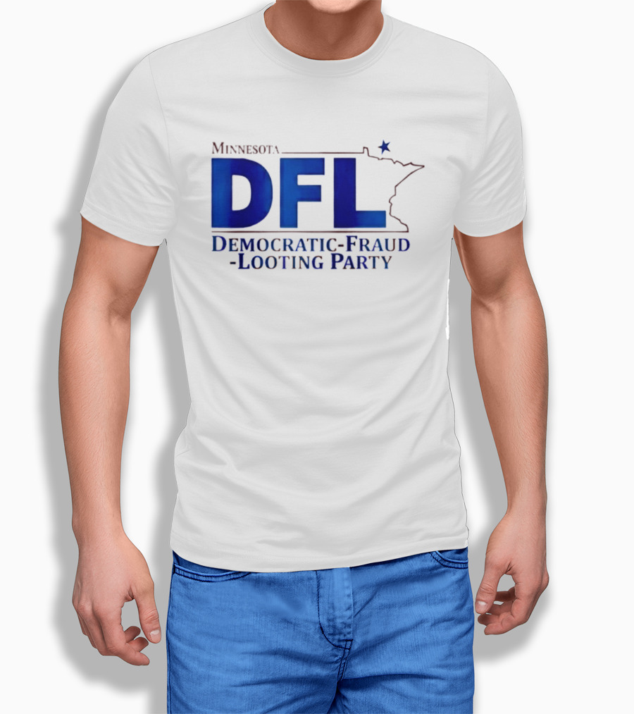 Minnesota DFL Democratic Fraud Looting Party Map Star T-Shirt