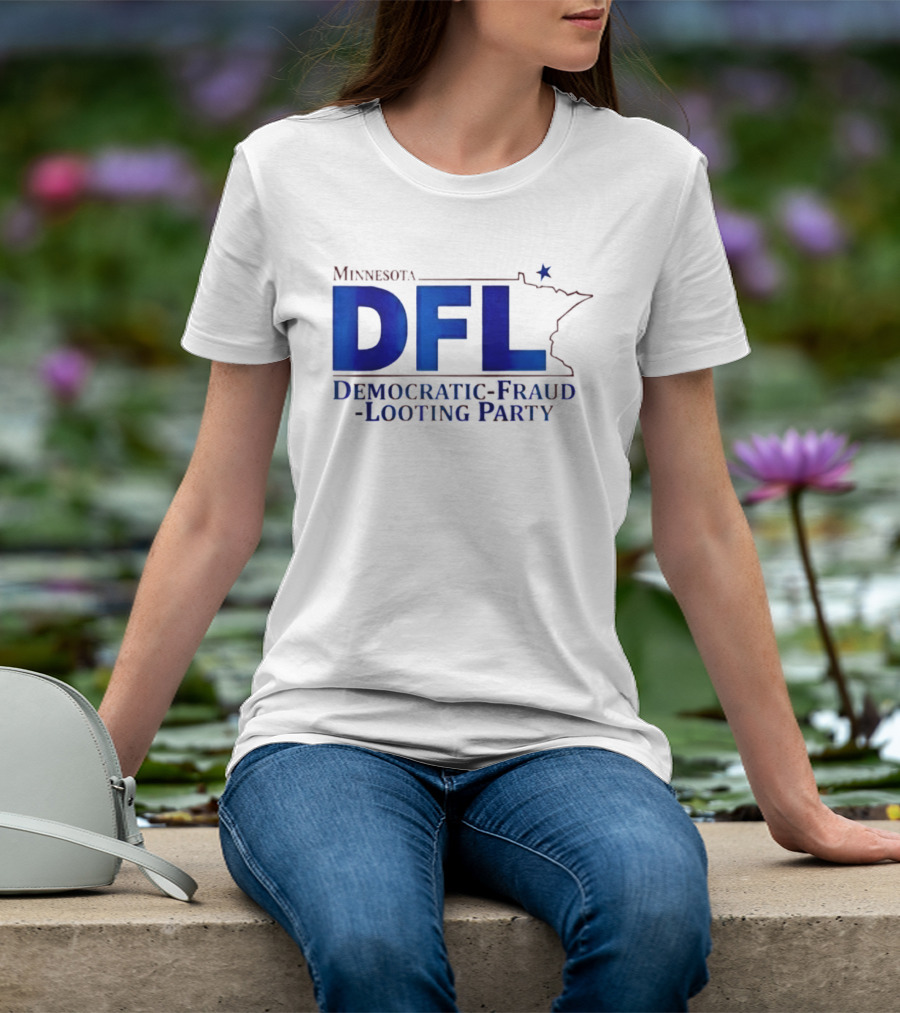 Minnesota DFL Democratic Fraud Looting Party Map Star T-Shirt