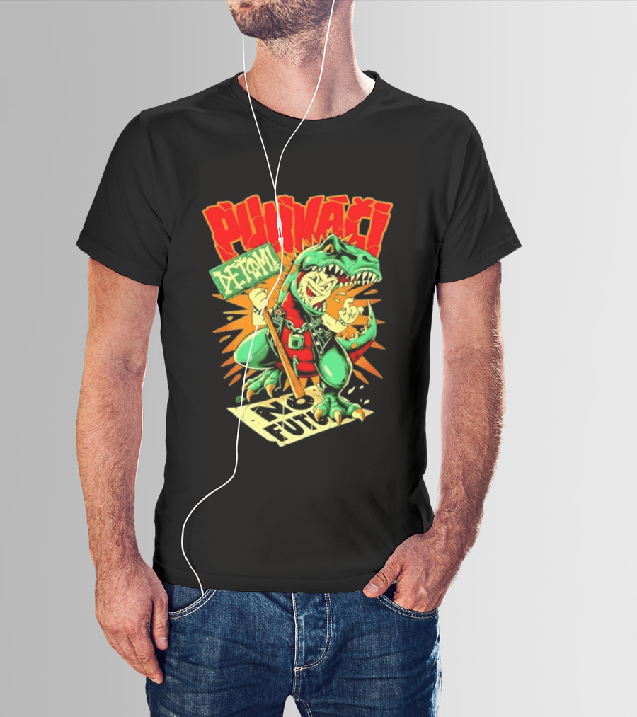 Punkači Deťomi No Future Dinosaur Punk Rock Rebellion T-Shirt