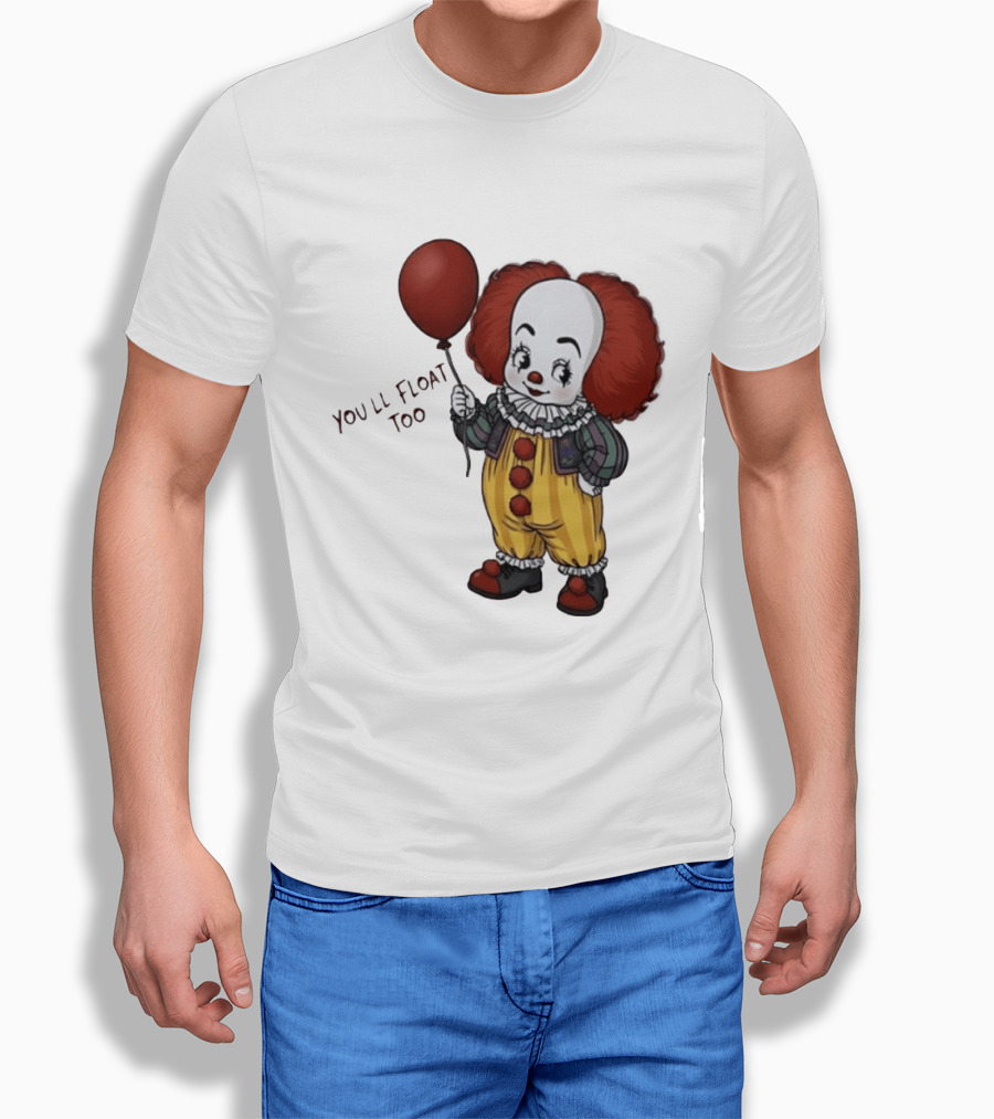 Pennywise Clown You'll Float Too Red Balloon T-Shirt