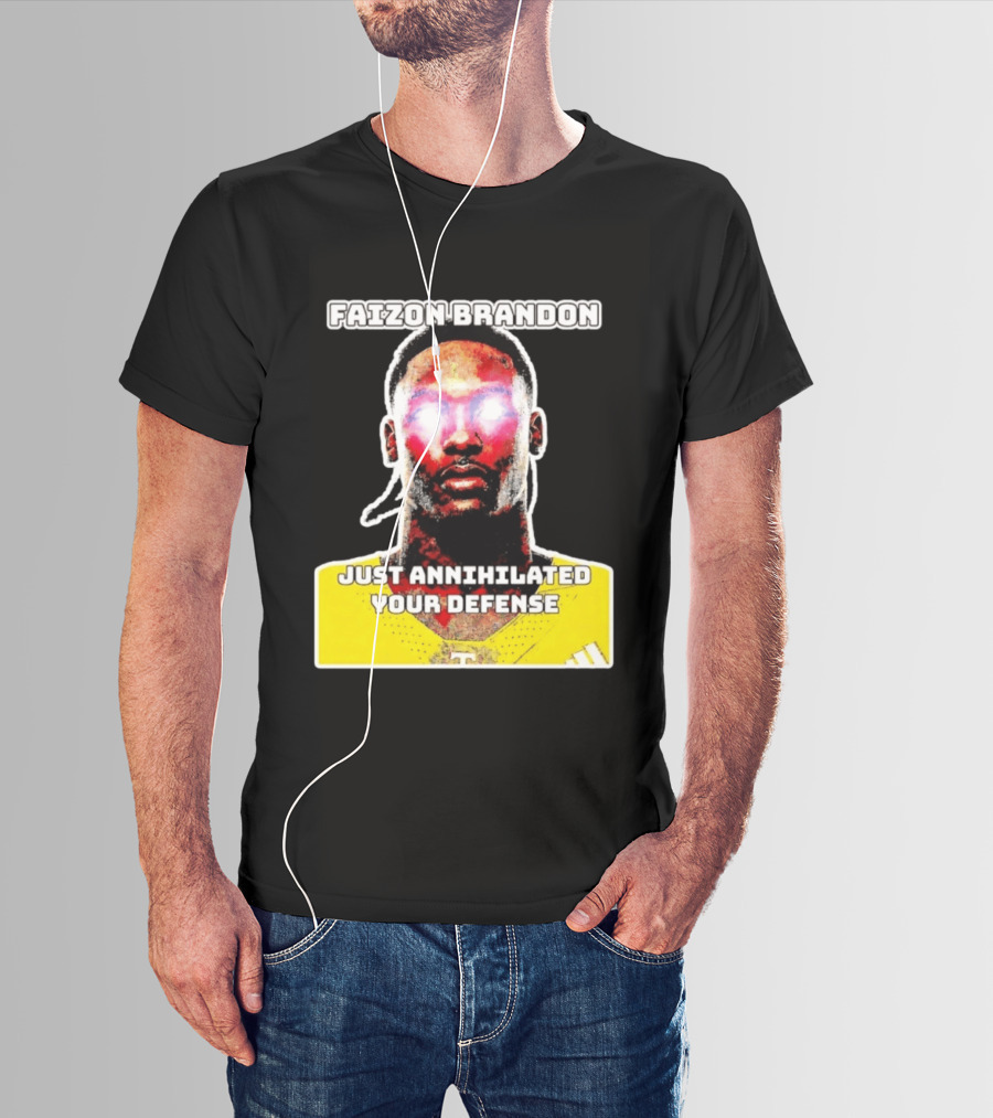 Faizon Brandon Just Annihilated Your Defense Glowing Eyes Football Player T-Shirt