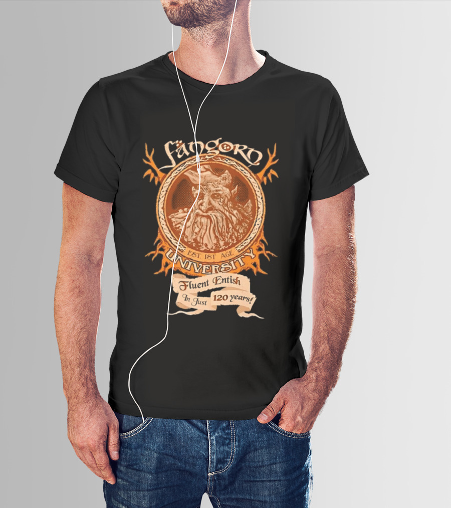 Fangorn University Est 1st Age Fluent Entish 120 Years Tree T-Shirt