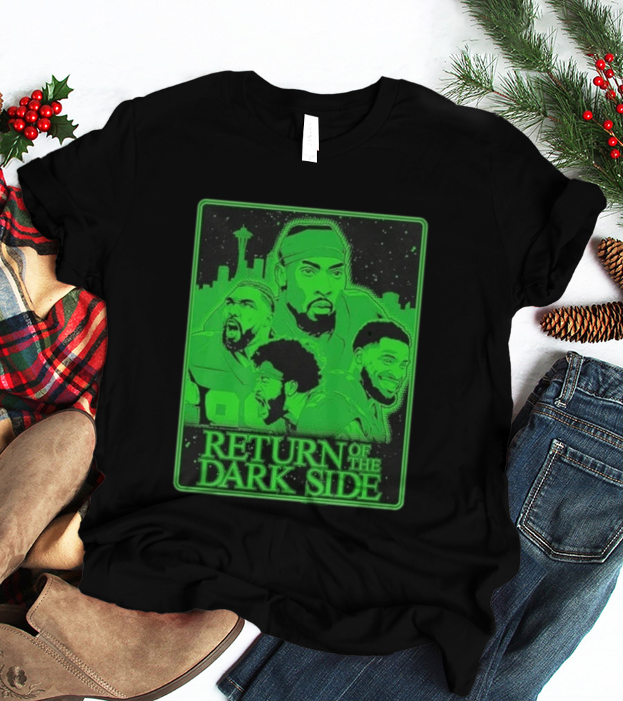 Seattle Seahawks Return Of The Dark Side Skyline Players Green Sports T-Shirt