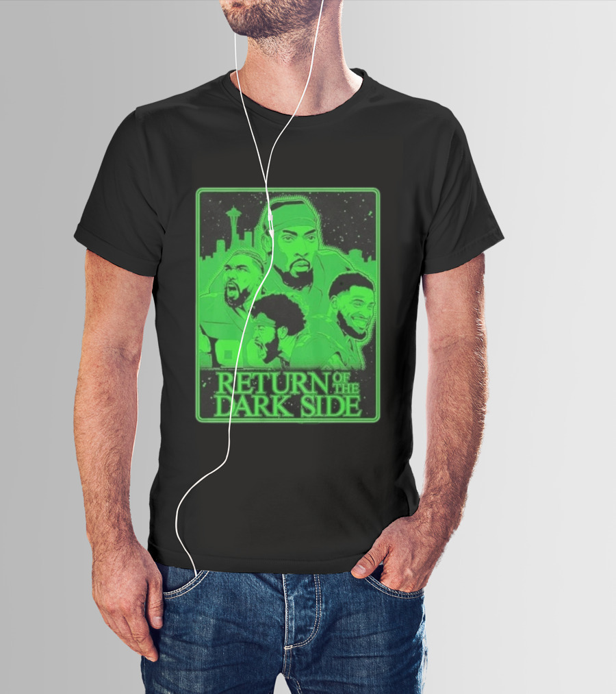 Seattle Seahawks Return Of The Dark Side Skyline Players Green Sports T-Shirt
