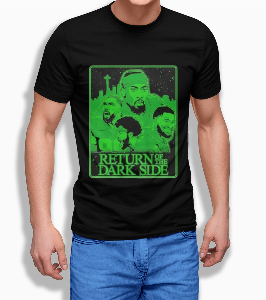 Seattle Seahawks Return Of The Dark Side Skyline Players Green Sports T-Shirt
