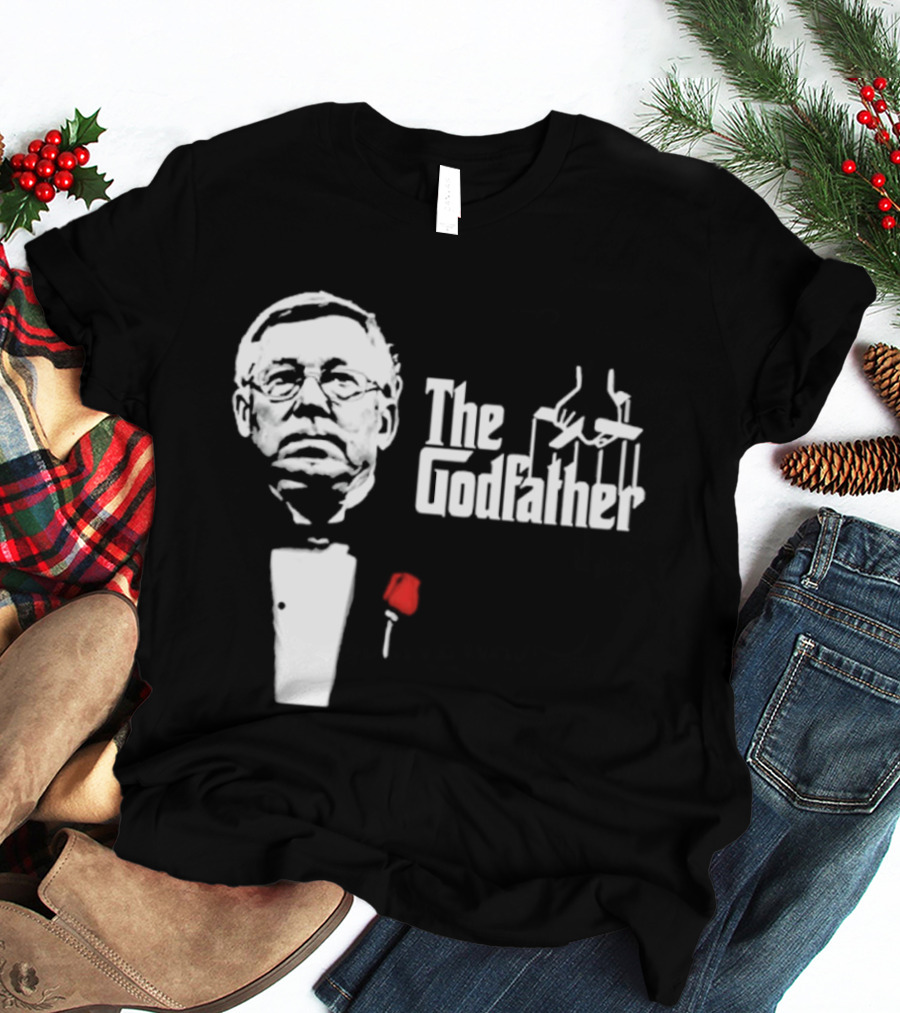 Sir Alex Ferguson The Godfather Tribute With Red Rose T-Shirt