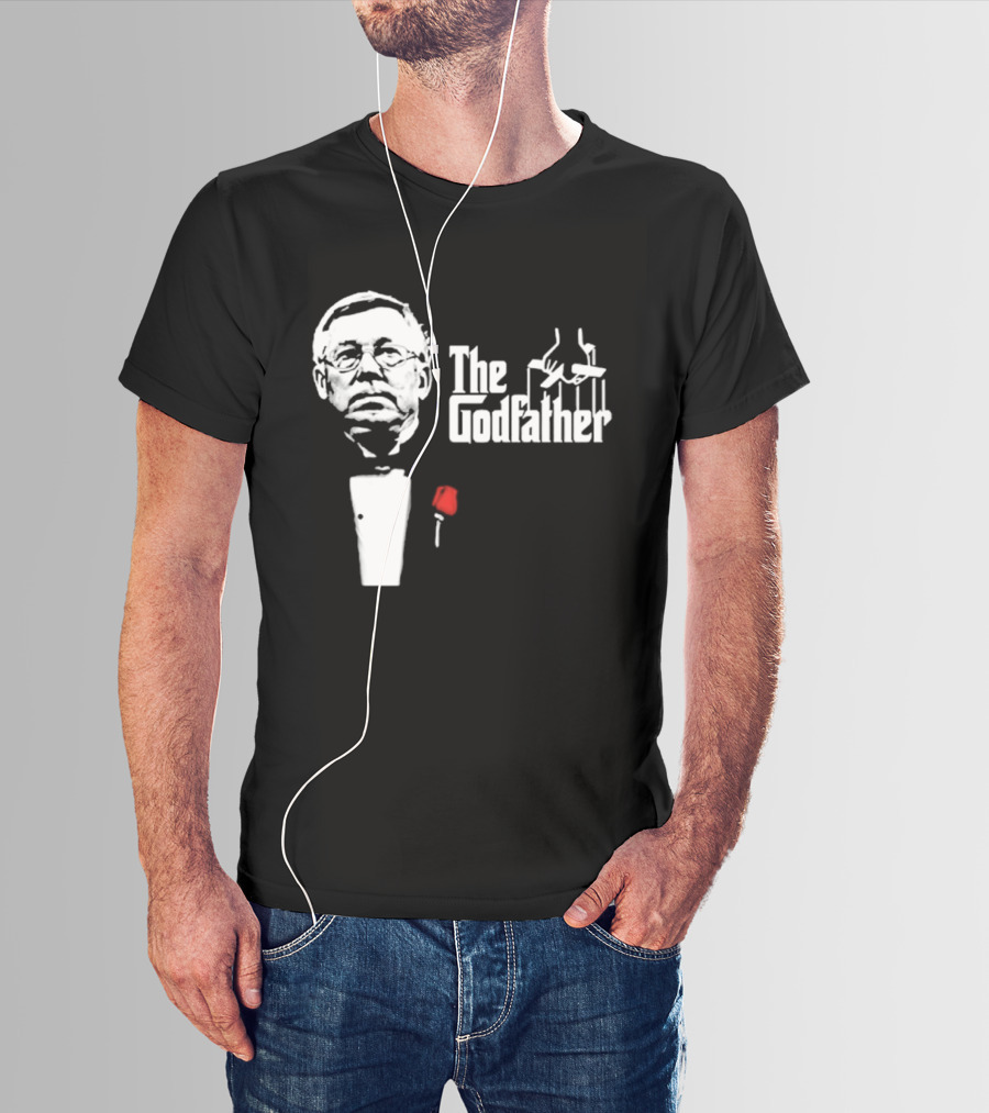 Sir Alex Ferguson The Godfather Tribute With Red Rose T-Shirt